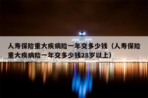 人寿保险重大疾病险一年交多少钱（人寿保险重大疾病险一年交多少钱28岁以上）