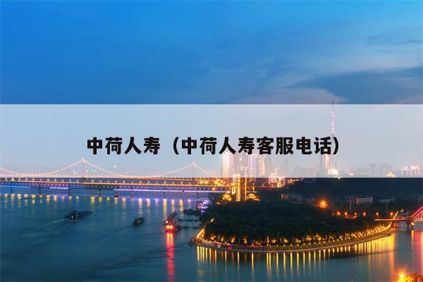 中荷人寿（中荷人寿客服电话）