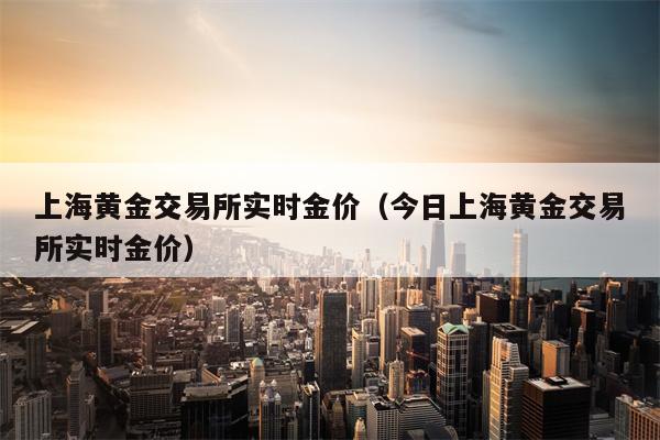 上海黄金交易所实时金价（今日上海黄金交易所实时金价）