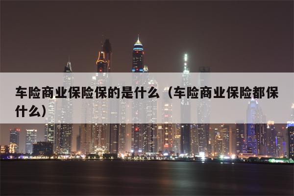 车险商业保险保的是什么（车险商业保险都保什么）