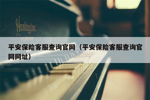 平安保险客服查询官网（平安保险客服查询官网网址）