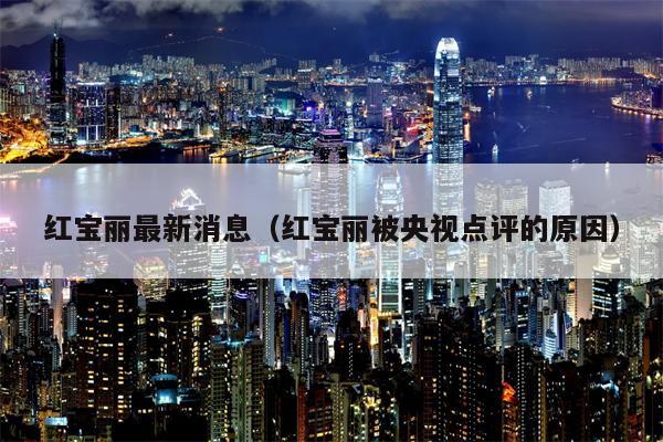 红宝丽最新消息（红宝丽被央视点评的原因）