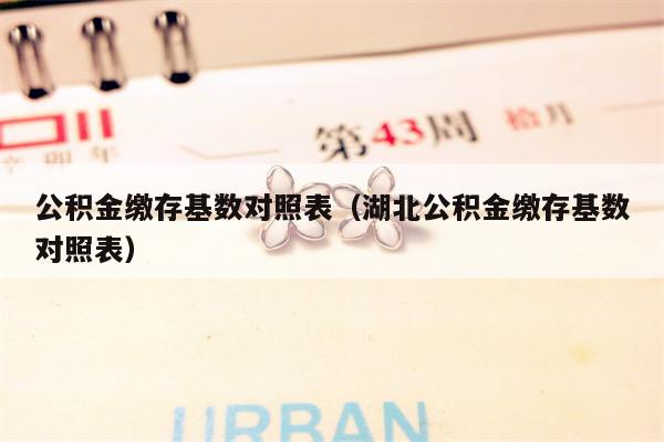 公积金缴存基数对照表（湖北公积金缴存基数对照表）
