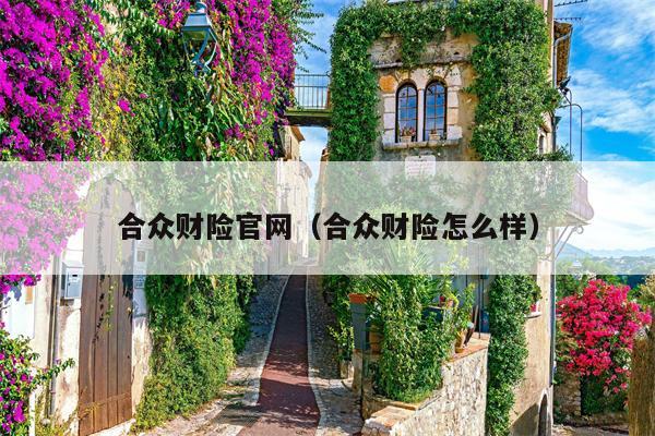 合众财险官网（合众财险怎么样）