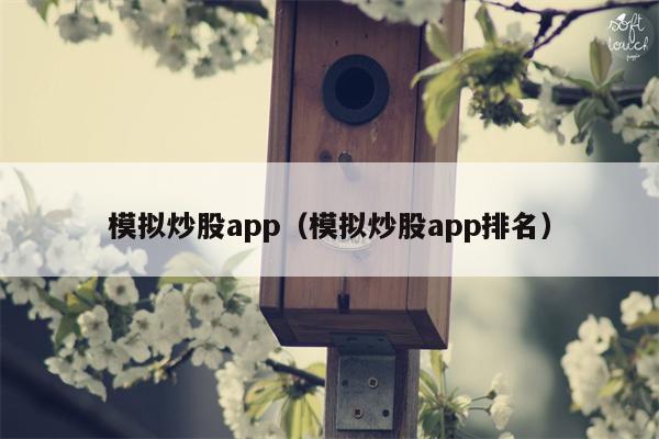 模拟炒股app（模拟炒股app排名）