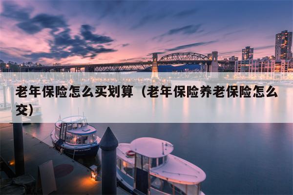 老年保险怎么买划算（老年保险养老保险怎么交）