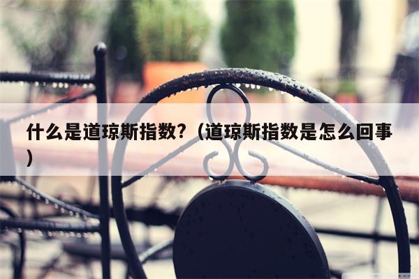 什么是道琼斯指数?（道琼斯指数是怎么回事）