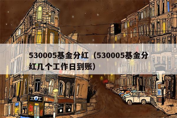 530005基金分红（530005基金分红几个工作日到账）