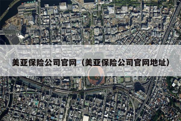 美亚保险公司官网（美亚保险公司官网地址）