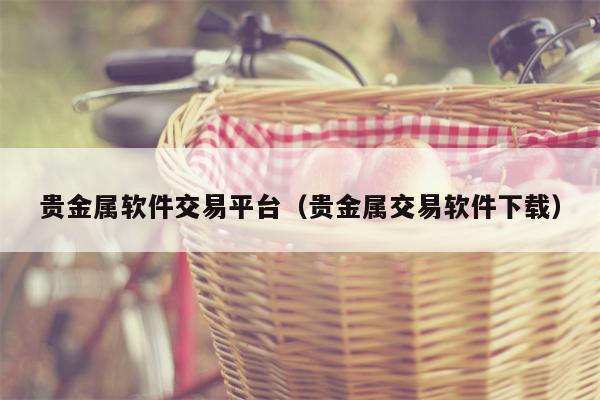贵金属软件交易平台（贵金属交易软件下载）