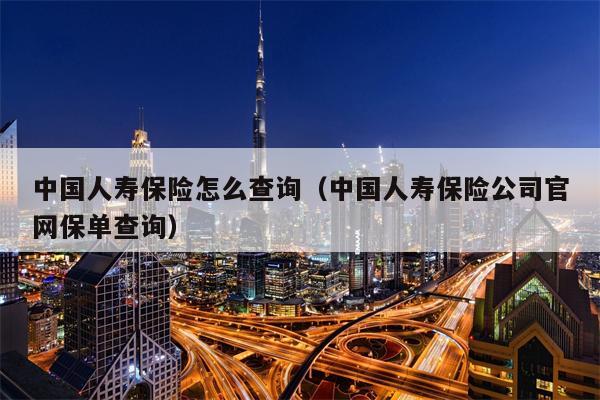 中国人寿保险怎么查询（中国人寿保险公司官网保单查询）