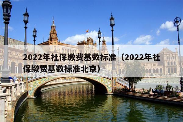 2022年社保缴费基数标准（2022年社保缴费基数标准北京）