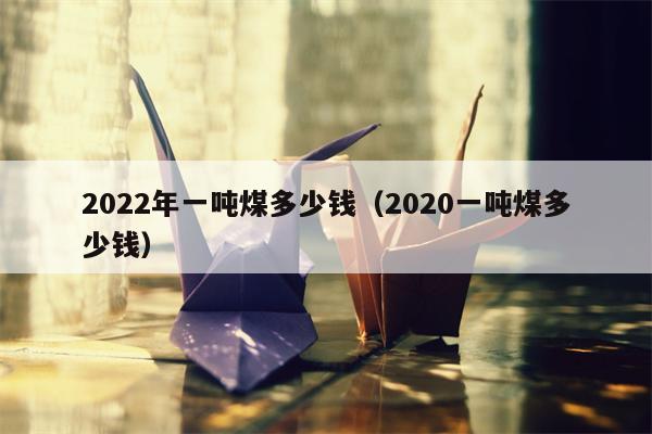 2022年一吨煤多少钱（2020一吨煤多少钱）