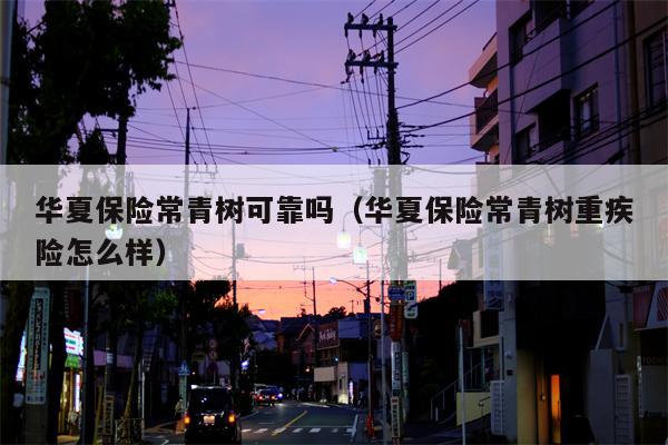 华夏保险常青树可靠吗（华夏保险常青树重疾险怎么样）