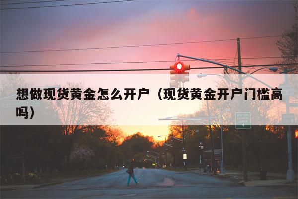 想做现货黄金怎么开户（现货黄金开户门槛高吗）