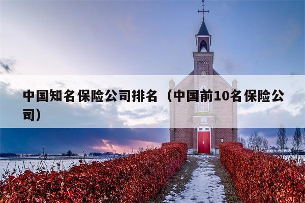 中国知名保险公司排名（中国前10名保险公司）
