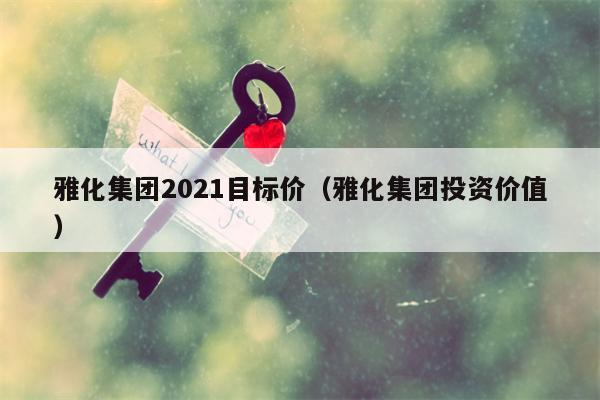 雅化集团2021目标价（雅化集团投资价值）