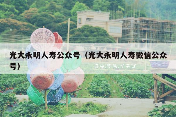 光大永明人寿公众号（光大永明人寿微信公众号）