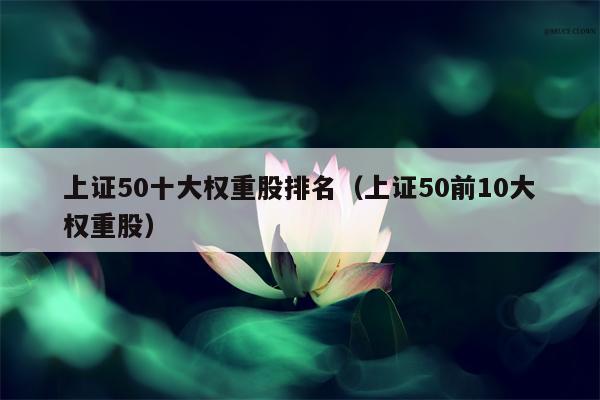 上证50十大权重股排名（上证50前10大权重股）