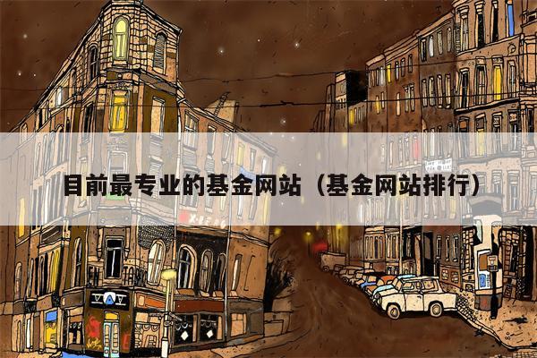 目前最专业的基金网站（基金网站排行）