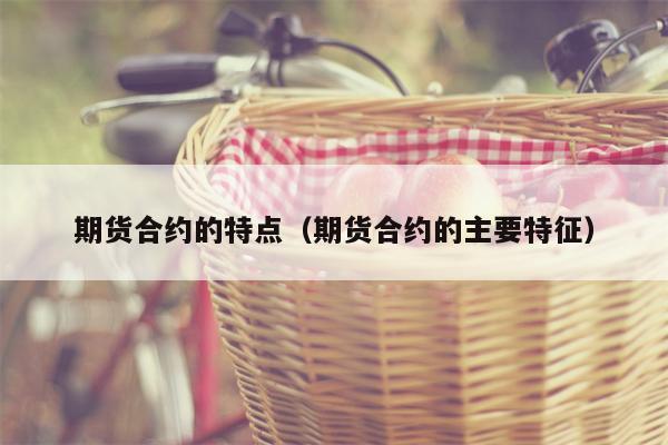 期货合约的特点（期货合约的主要特征）