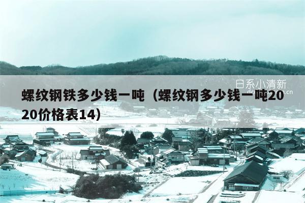螺纹钢铁多少钱一吨（螺纹钢多少钱一吨2020价格表14）