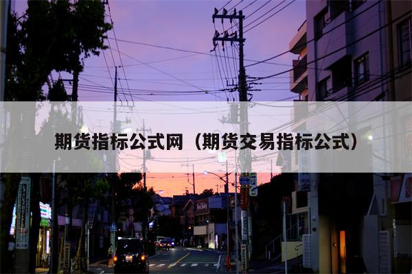 期货指标公式网（期货交易指标公式）
