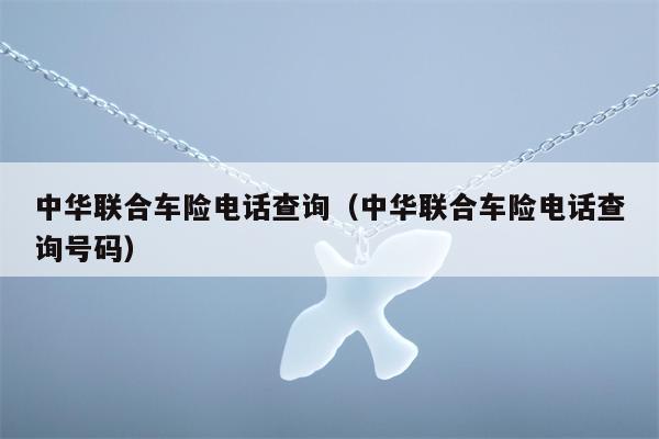 中华联合车险电话查询（中华联合车险电话查询号码）