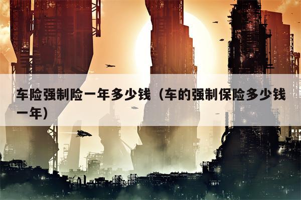 车险强制险一年多少钱（车的强制保险多少钱一年）