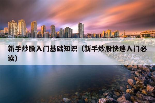新手炒股入门基础知识（新手炒股快速入门必读）