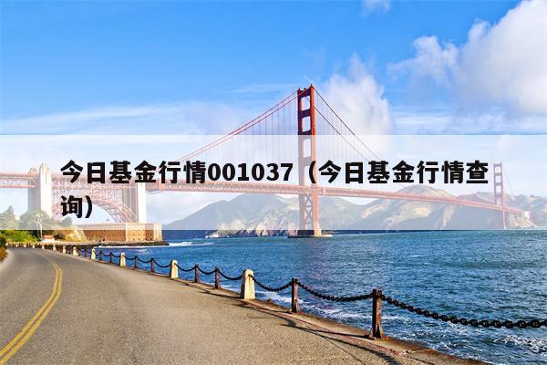 今日基金行情001037（今日基金行情查询）