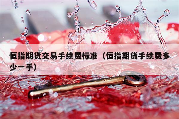 恒指期货交易手续费标准（恒指期货手续费多少一手）
