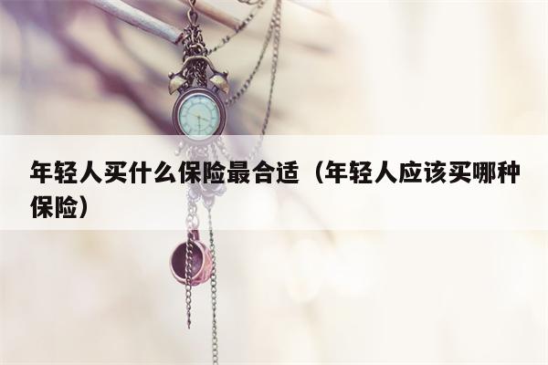 年轻人买什么保险最合适（年轻人应该买哪种保险）