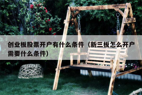 创业板股票开户有什么条件（新三板怎么开户需要什么条件）