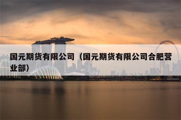 国元期货有限公司（国元期货有限公司合肥营业部）