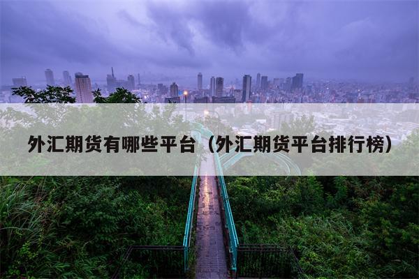 外汇期货有哪些平台（外汇期货平台排行榜）