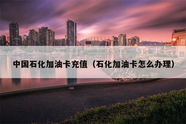 中国石化加油卡充值（石化加油卡怎么办理）