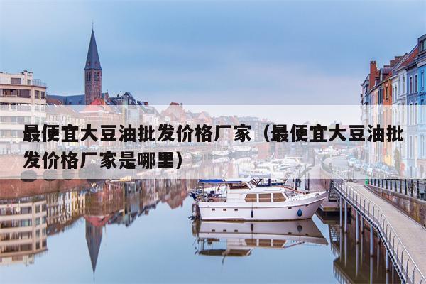最便宜大豆油批发价格厂家（最便宜大豆油批发价格厂家是哪里）