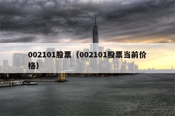 002101股票（002101股票当前价格）