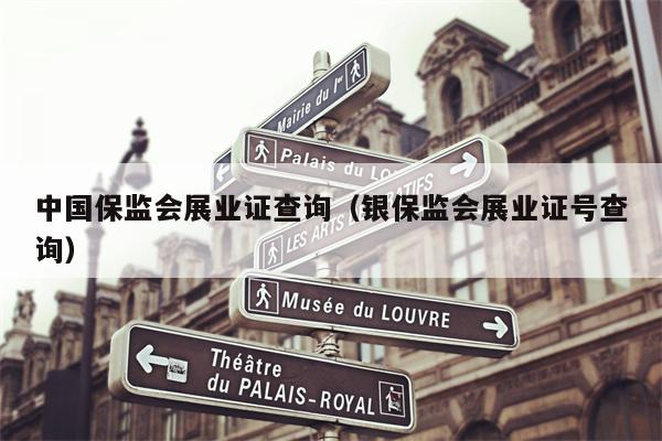 中国保监会展业证查询（银保监会展业证号查询）