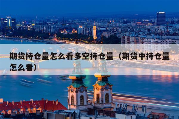 期货持仓量怎么看多空持仓量（期货中持仓量怎么看）