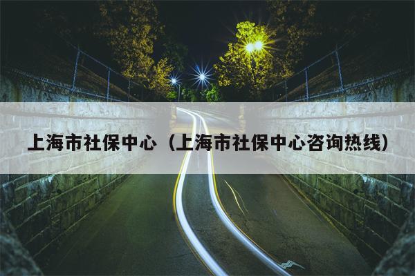 上海市社保中心（上海市社保中心咨询热线）