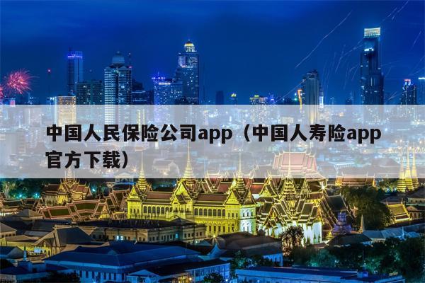中国人民保险公司app（中国人寿险app官方下载）