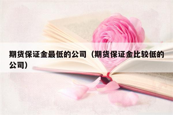 期货保证金最低的公司（期货保证金比较低的公司）