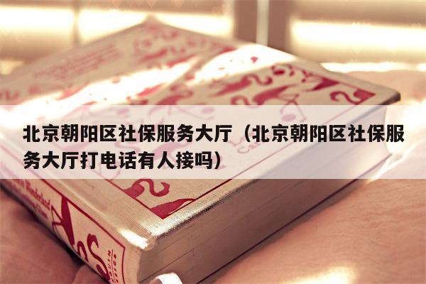 北京朝阳区社保服务大厅（北京朝阳区社保服务大厅打电话有人接吗）