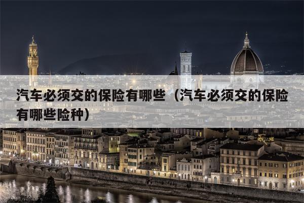 汽车必须交的保险有哪些（汽车必须交的保险有哪些险种）