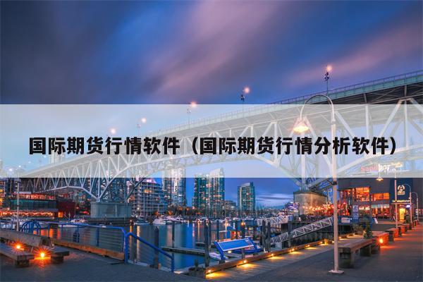 国际期货行情软件（国际期货行情分析软件）