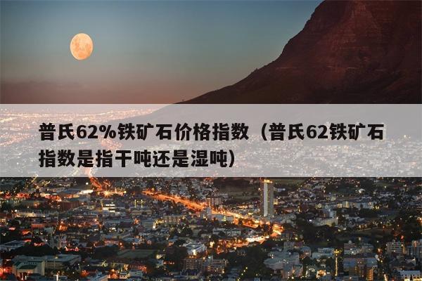 普氏62%铁矿石价格指数（普氏62铁矿石指数是指干吨还是湿吨）