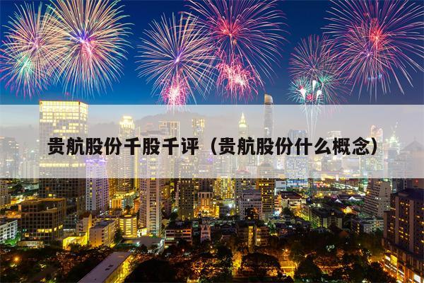 贵航股份千股千评（贵航股份什么概念）