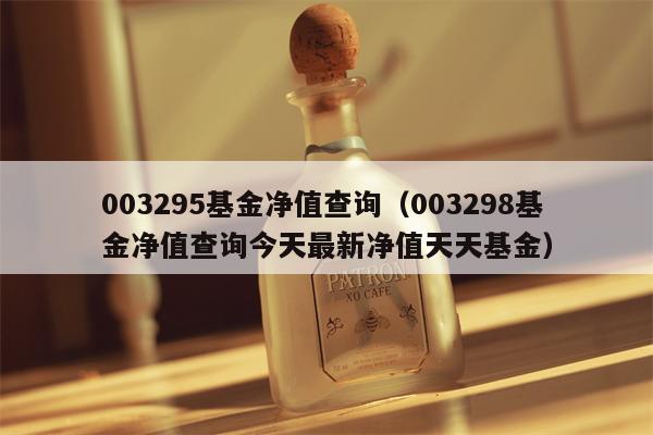 003295基金净值查询（003298基金净值查询今天最新净值天天基金）